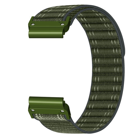 Universal Garmin 22mm QuickFit EIDERWOOD Nylon Loop Klokkereim - Grønn