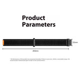 Universal Garmin 22mm QuickFit EIDERWOOD Nylon Loop Klokkereim - Rød