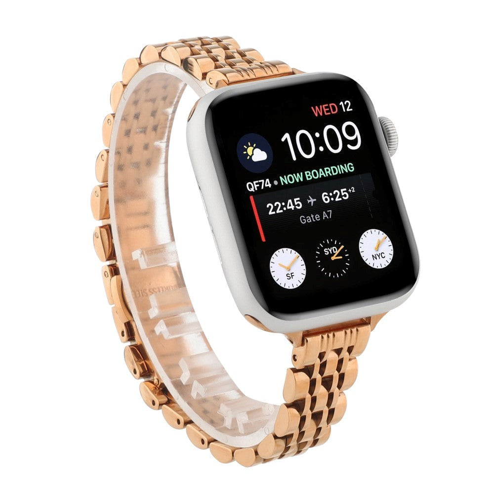 Apple Watch (38/40/SE/41/42mm) Klokkerem i Rustfritt Stål - Rosagull