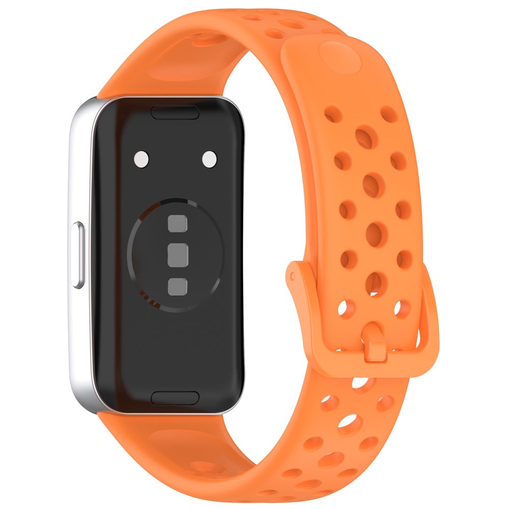 Huawei Band 10 / 9 / 8 EIDERWOOD Silikon Reim – Oransje
