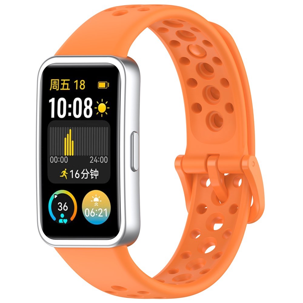 Huawei Band 10 / 9 / 8 EIDERWOOD Silikon Reim – Oransje