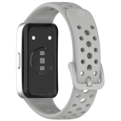 Huawei Band 10 / 9 / 8 EIDERWOOD Silikon Reim – Grå