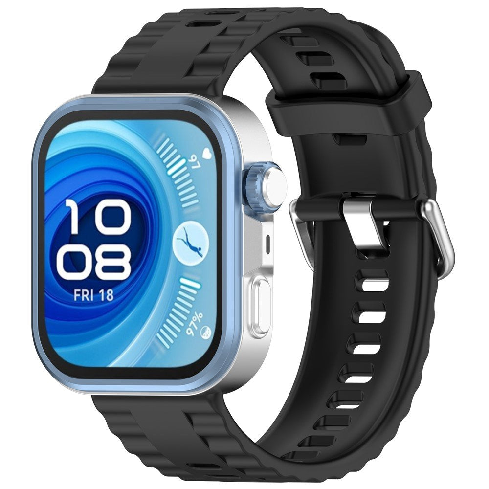 Huawei Watch Fit 5 Pro / 5 / 4 Pro / 4 / 3 EIDERWOOD Silikon Rem - Svart