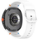 EIDERWOOD Samsung Galaxy Watch 8 / 8 Classic (40 / 44 / 46mm) Silikon Rem m. Søm - White