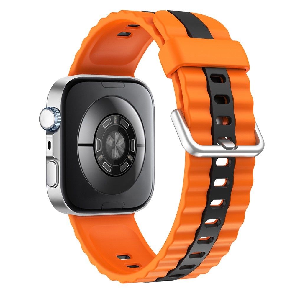 Huawei Watch Fit 5 Pro / 5 / 4 Pro / 4 / 3 EIDERWOOD Tofarget Silikon Rem - Oransje / Svart