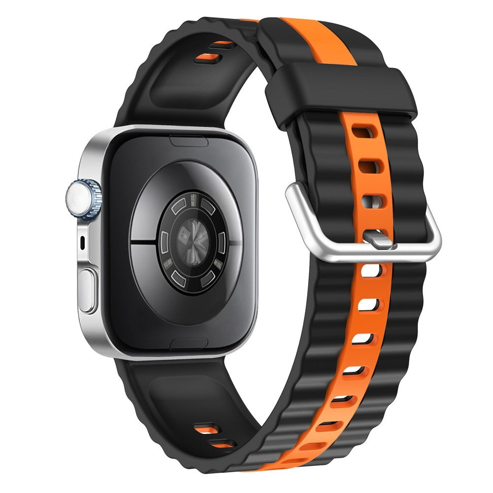 Huawei Watch Fit 4 Pro / 4 / 3 EIDERWOOD Tofarget Silikon Rem - Svart / Oransje