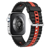 Huawei Watch Fit 5 Pro / 5 / 4 Pro / 4 / 3 EIDERWOOD Tofarget Silikon Rem - Svart / Rød