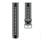 Huawei Watch Fit 5 Pro / 5 / 4 Pro / 4 / 3 EIDERWOOD Tofarget Silikon Rem - Grå / Svart