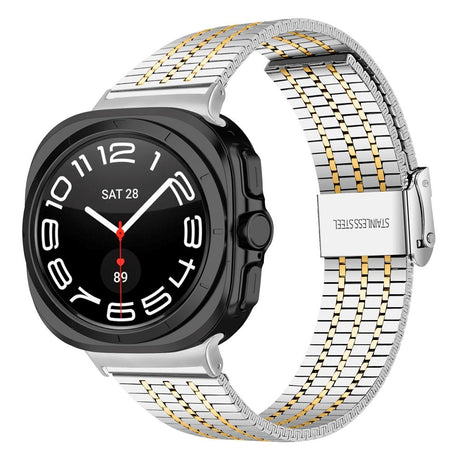 EIDERWOOD Samsung Galaxy Watch 8 / 8 Classic (40 / 44 / 46mm) Stål Rem - Sølv / Gull