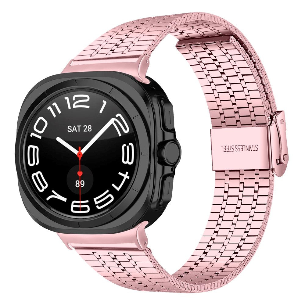 EIDERWOOD Samsung Galaxy Watch 8 / 8 Classic (40 / 44 / 46mm) Stål Rem - Rosa