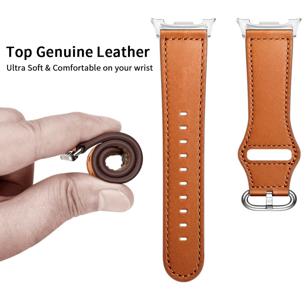 Samsung Galaxy Watch 8 / 8 Classic (40 / 44 / 46mm) Kunstskinn Rem - Brun