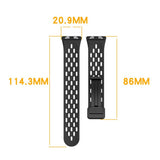 Huawei Band 11 / 11 Pro EIDERWOOD Perforert Silikonrem - Svart