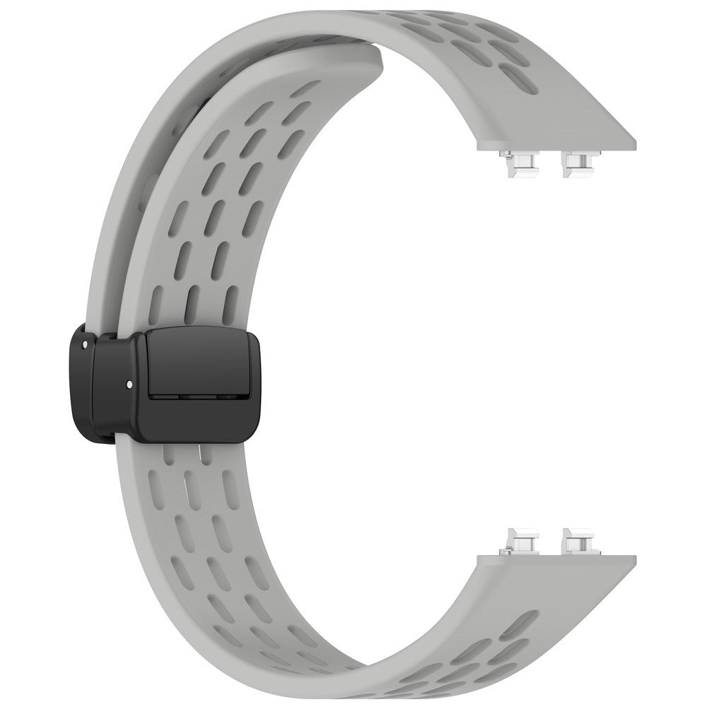 Huawei Band 11 / 11 Pro EIDERWOOD Perforert Silikonrem - Grå