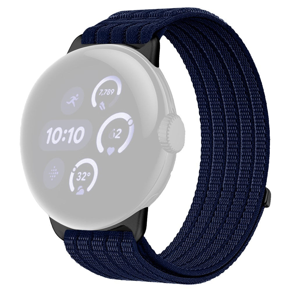Google Pixel Watch 4 / 3 / 2 / 1 (41mm) EIDERWOOD Nylon Klokkerem – Mørk Blå