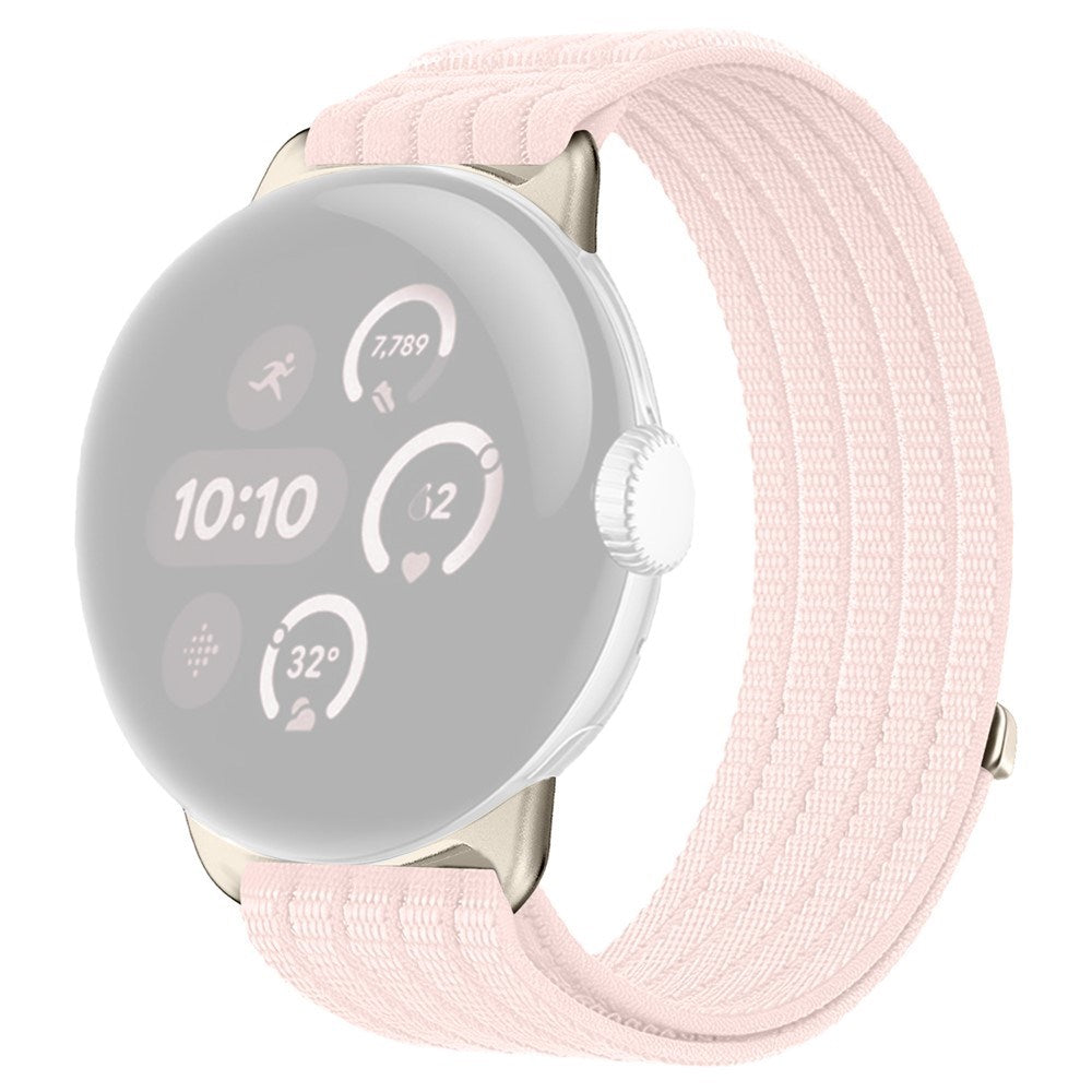 Google Pixel Watch 4 / 3 / 2 / 1 (41mm) EIDERWOOD Nylon Klokkerem – Rosa