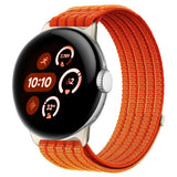 Google Pixel Watch 4 / 3 (45mm) EIDERWOOD Nylon Klokkerem – Oransje