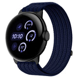 Google Pixel Watch 4 / 3 (45mm) EIDERWOOD Nylon Klokkerem – Mørk Blå