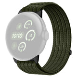 Google Pixel Watch 4 / 3 (45mm) EIDERWOOD Nylon Klokkerem – Mørkegrønn