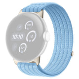 Google Pixel Watch 4 / 3 (45mm) EIDERWOOD Nylon Klokkerem – Lys Blå