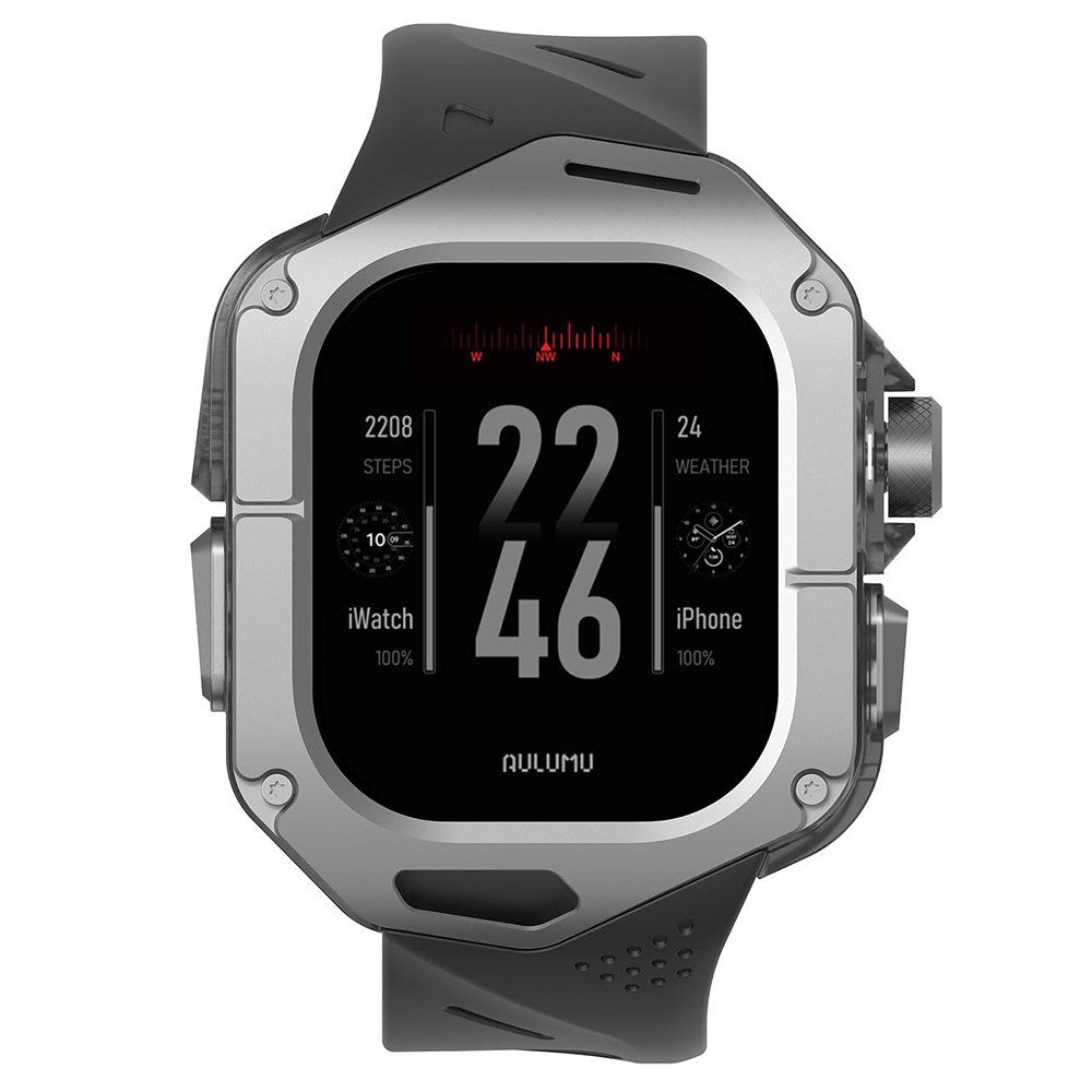 Apple Watch Ultra 4 / 3 / 2 / 1 (49mm) AULUMU Reim m. Titanium - Svart