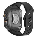 Apple Watch Ultra 4 / 3 / 2 / 1 (49mm) AULUMU Reim m. Innebygd Plast Deksel - Svart