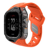 Apple Watch Ultra 4 / 3 / 2 / 1 (49mm) AULUMU Reim m. Innebygd Plast Deksel - Oransje