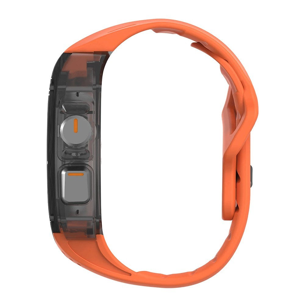 Apple Watch Ultra 4 / 3 / 2 / 1 (49mm) AULUMU Reim m. Innebygd Plast Deksel - Oransje