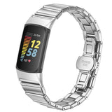 Fitbit Charge 6 / 5 EIDERWOOD Metall Klokkereim - Sølv