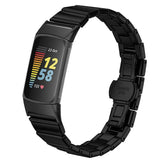 Fitbit Charge 6 / 5 EIDERWOOD Metall Klokkereim - Svart