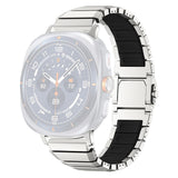Samsung Galaxy Watch Ultra 2 / Ultra (47mm) Magnetisk Metall Reim m. Silikon - Sølv / Svart