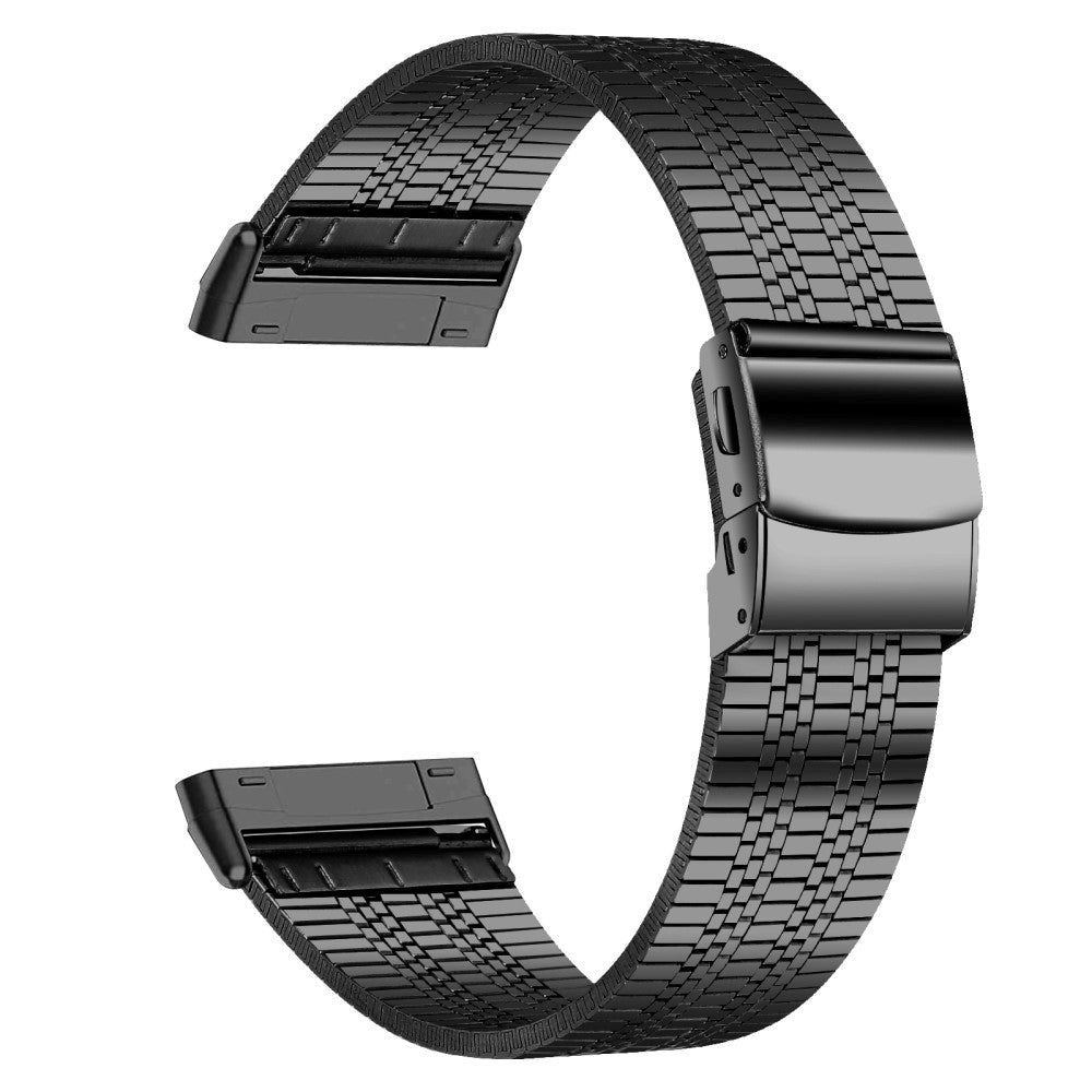 Fitbit Versa 3 Rustfritt stål Metal Rem - Svart