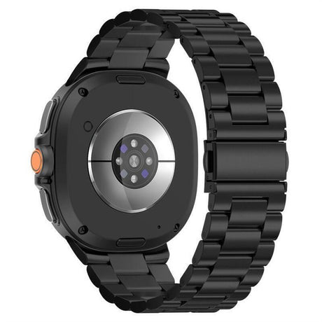 Samsung Galaxy Watch 8 / 9 (40mm) EIDERWOOD Rustfri Stål Klokkereim m. Plast Deksel – Svart