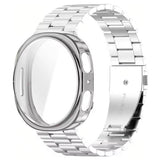 Samsung Galaxy Watch 8 / 9 (40mm) EIDERWOOD Rustfri Stål Klokkereim m. Plast Deksel – Sølv