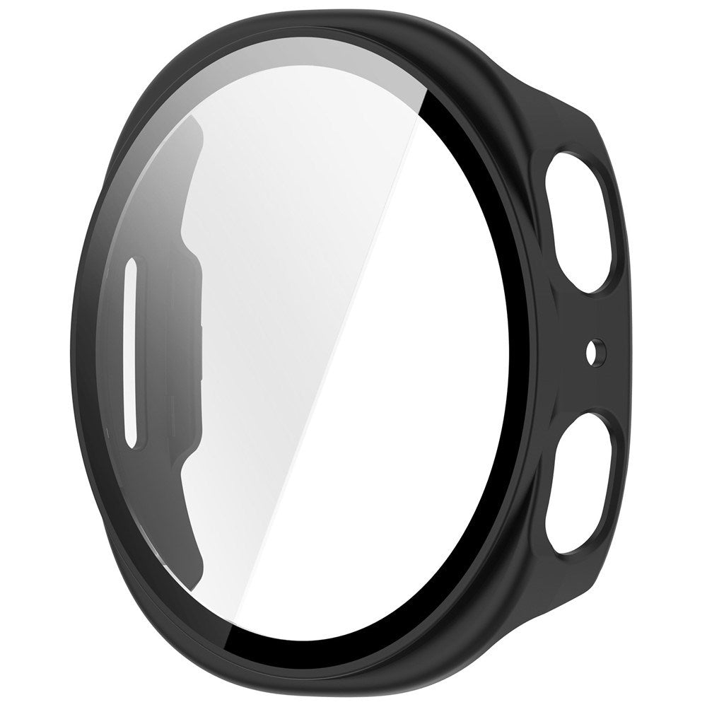 Samsung Galaxy Watch 8 / 9 (40mm) EIDERWOOD Rustfri Stål Klokkereim m. Plast Deksel & Skjermbeskytter - Svart