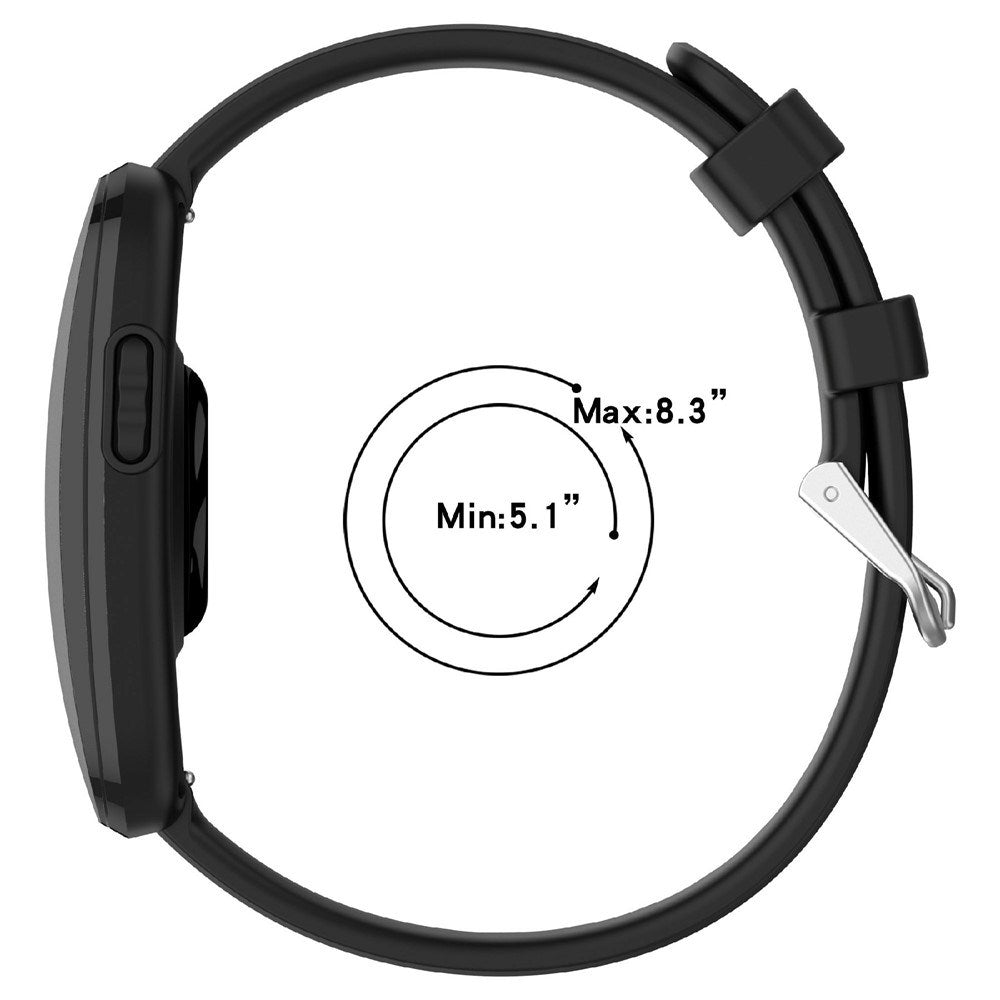 Garmin CIRQA Smart Band EIDERWOOD Quick Release Silikon Rem - Svart