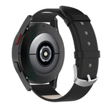 Universell stropp for 20mm Smartwatch - Ekte Skinn - Matt Svart