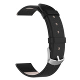 Universell stropp for 20mm Smartwatch - Ekte Skinn - Matt Svart