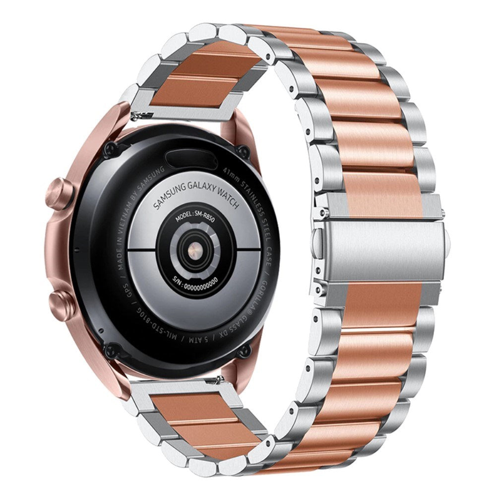 Universell Smartklokke (20mm) Rustfritt Stål Rem - Sølv / Rose Gold