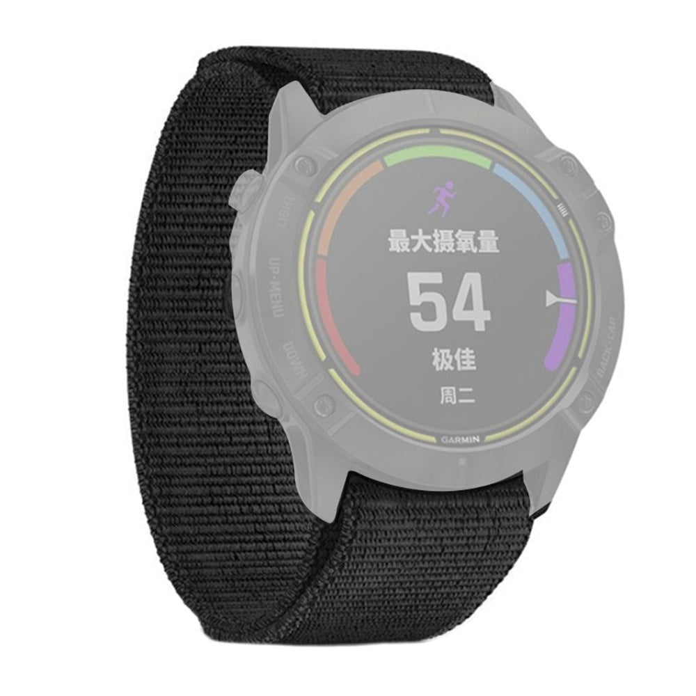 Universal Garmin 20mm Nylonreim - Svart