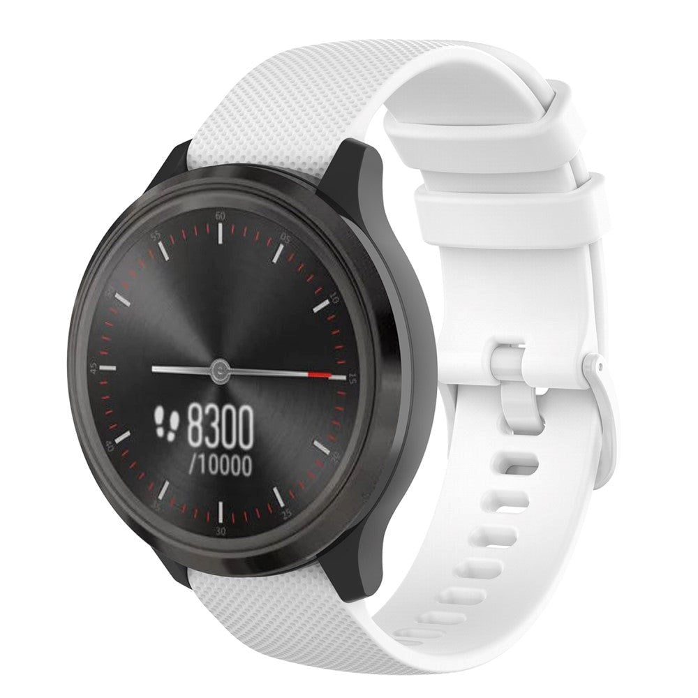 Smartwatch Universal Silikone Rem (20mm) - Hvit