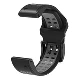 Garmin Universal Silikonstropp med Doble Dull (26mm QuickFit) - Svart / Grå