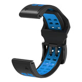 Garmin Universal Silikonstropp med Doble Dull (26mm QuickFit) - Svart / Blå