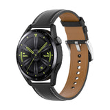 Universal Smartwatch Kunstskinn Reim m. Spenne 22mm - Svart