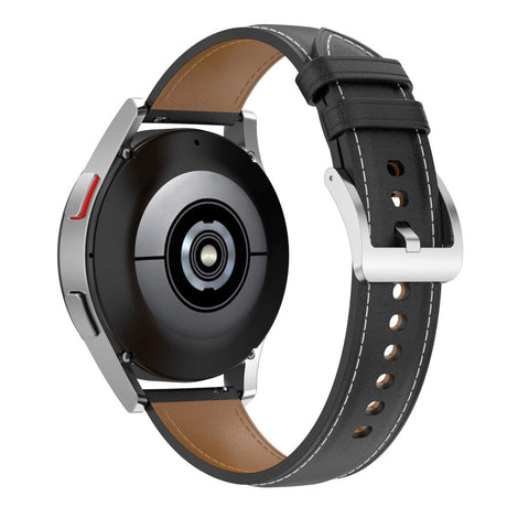 Universal Smartwatch Kunstskinn Reim m. Spenne 20mm - Svart