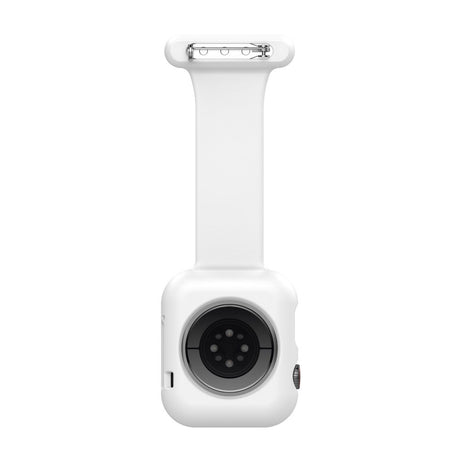 Apple Watch (38/40/SE/41/42mm) Silikon Pleieklokkerem -  Hvit