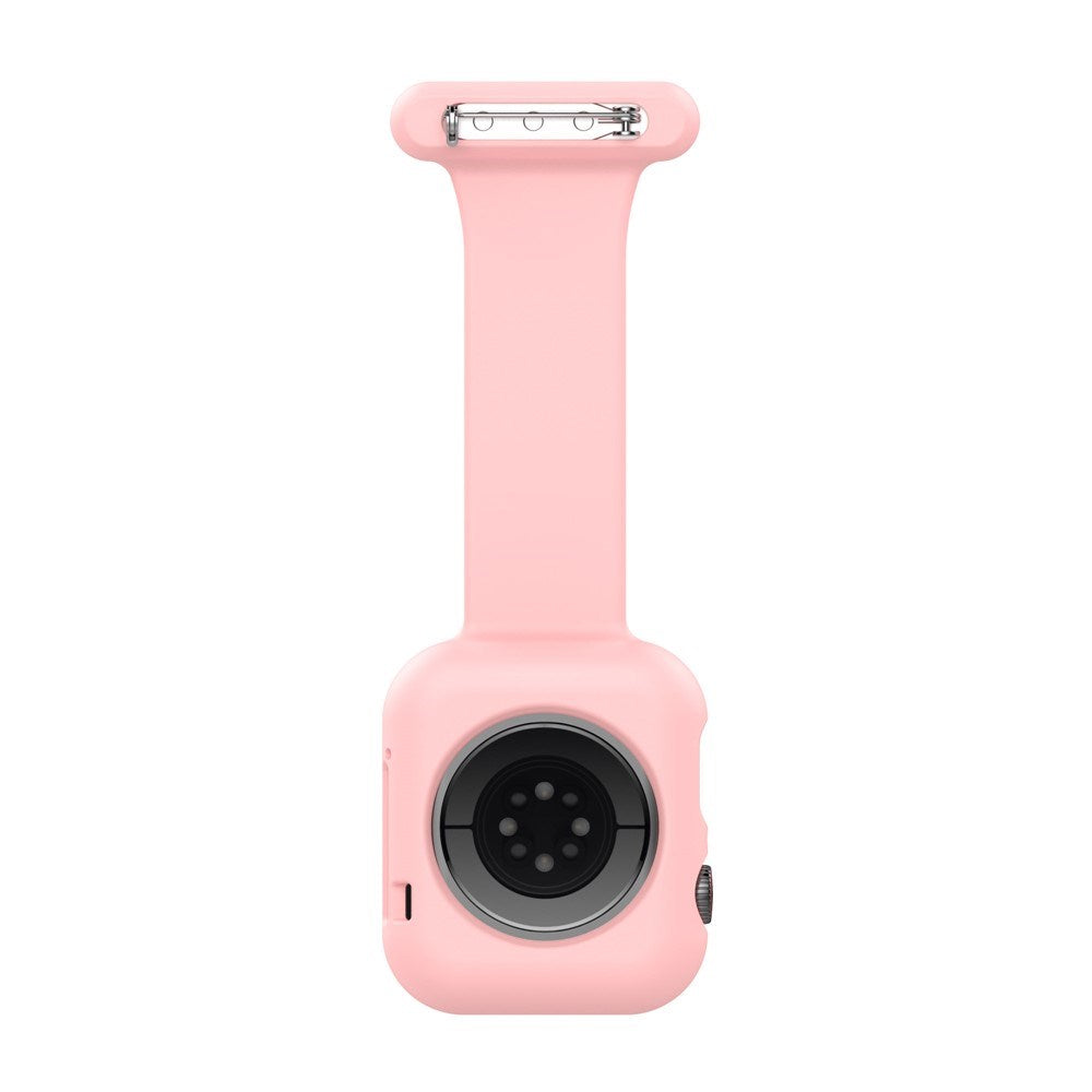 Apple Watch (38/40/SE/41/42mm) Silikon Pleieklokkerem - Rosa