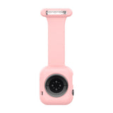 Apple Watch (38/40/SE/41/42mm) Silikon Pleieklokkerem - Rosa