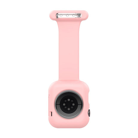 Apple Watch (38/40/SE/41/42mm) Silikon Pleieklokkerem - Rosa