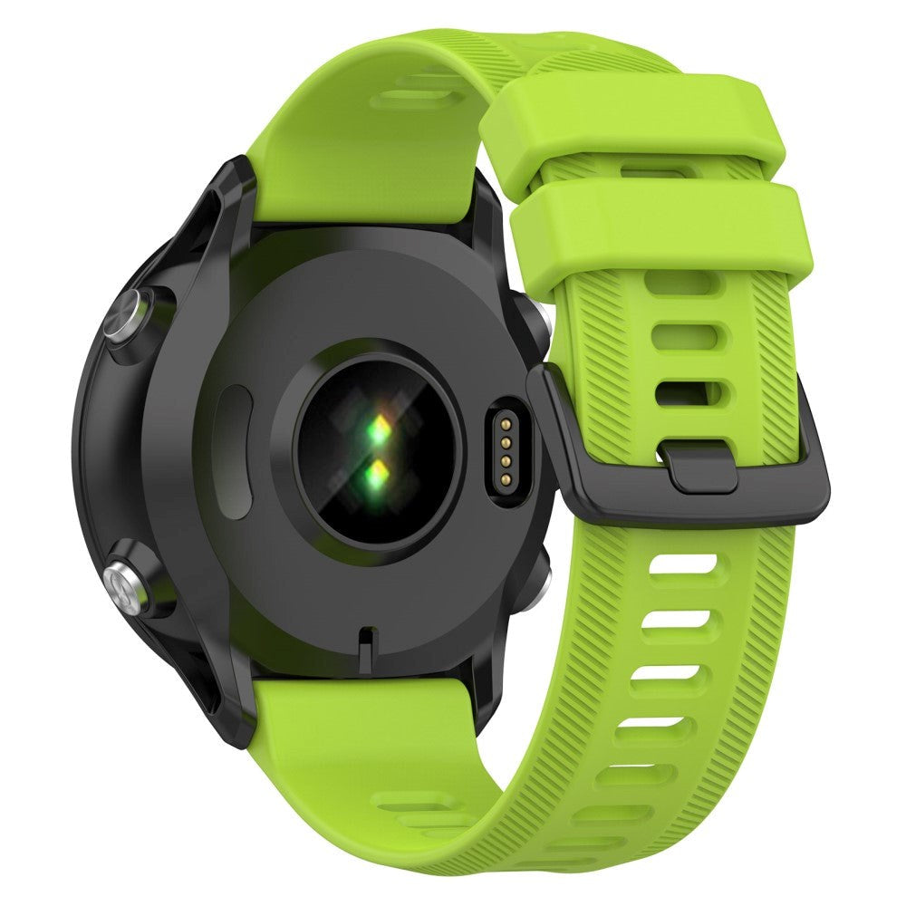 Garmin Stropp 22 mm Silikon Rillet - Lime Grønn