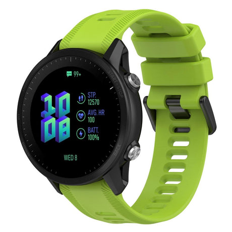 Garmin Stropp 22 mm Silikon Rillet - Lime Grønn